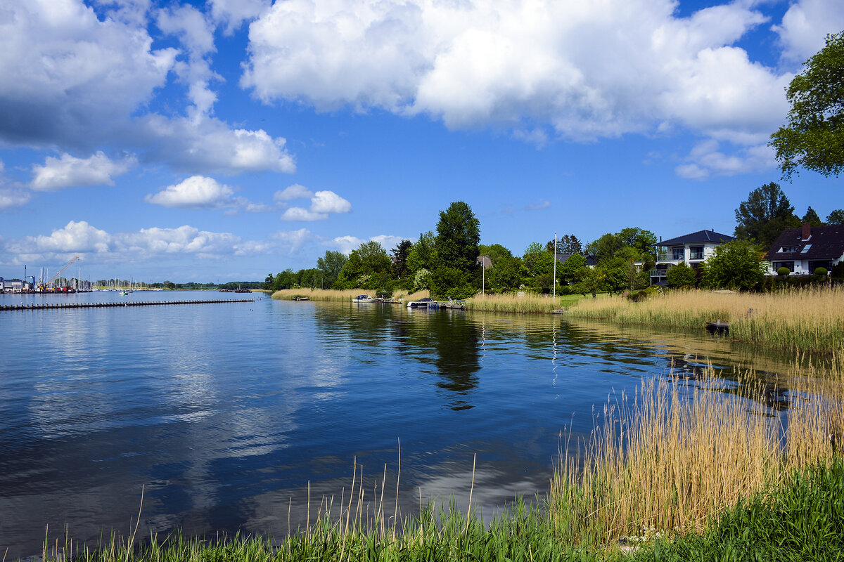 Blick auf die Schlei bei Kappeln. Aufnahme: 22. Mai 2022.