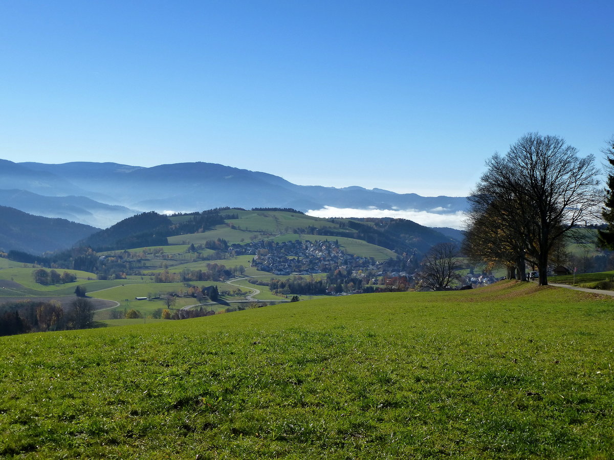 Blick auf St.Peter im Schwarzwald, Nov.2015