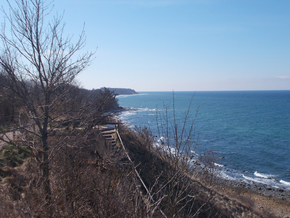 Blick vom Gellort(beim Kap Arkona)Richtung Westen am 06.April 2015.