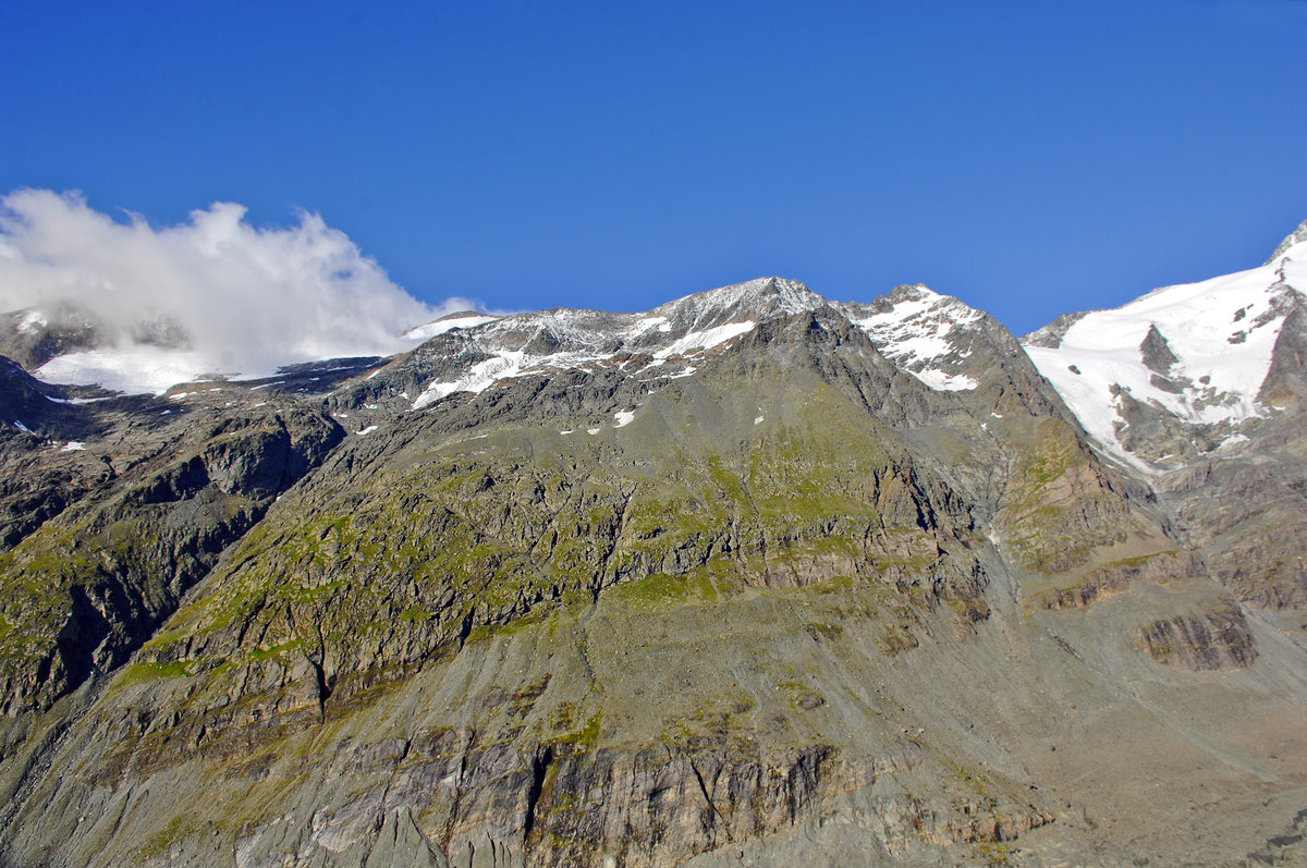 Blick von der Kaiser-Josefs-Höhe im Nationalpark Hohe Tauern. Aufnahme: 7. August 2016.