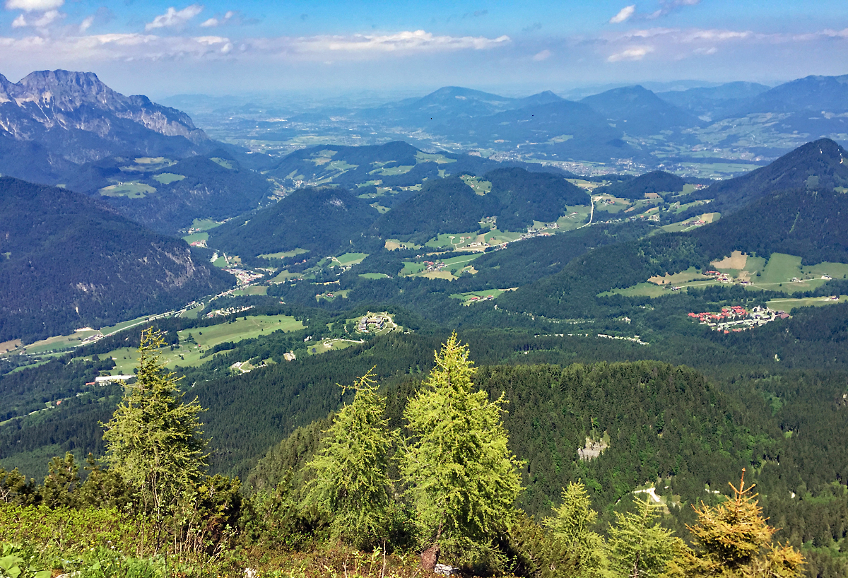 Blick vom Kehlstein über St. Leonhard nach Salzburg - 13.06.2017