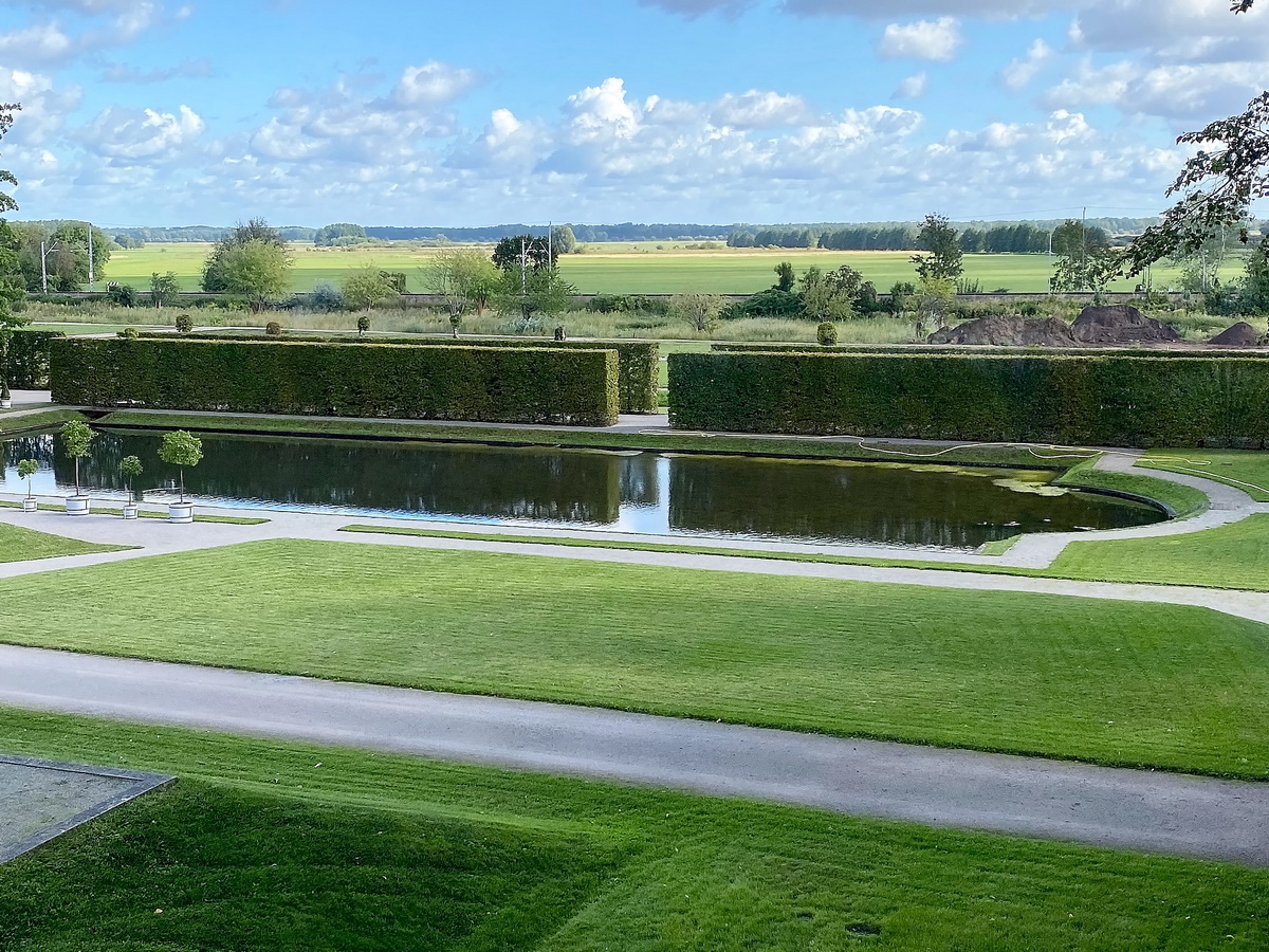 Blick in den Klostergarten in Neuzelle am 10. September 2020.