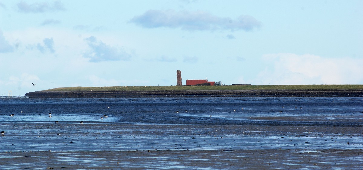 Blick nach Pellworm von Hallig Süderoog. Aufnahmedatum: 22. September 2012.