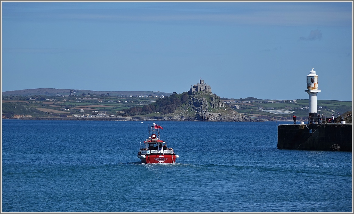 Blick von Penzance auf St.Michael's Mount.
(14.05.2014)