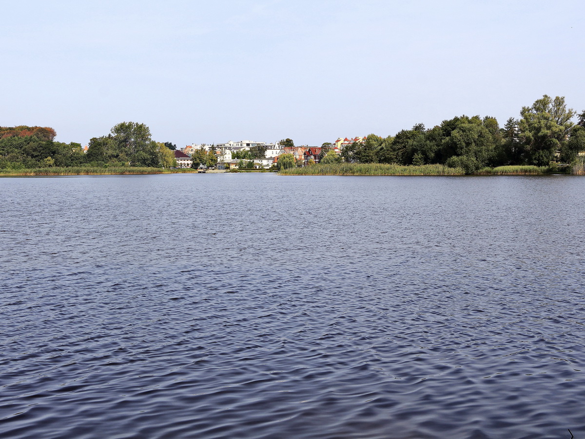 Blick über den Schloonsee am 29. August 2019  in Richtung Bansin