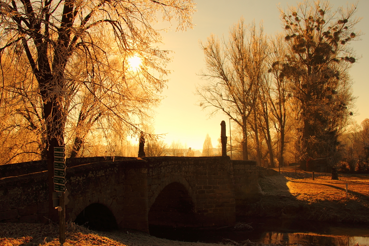 Brücke in Seßlach am 30.12.2016