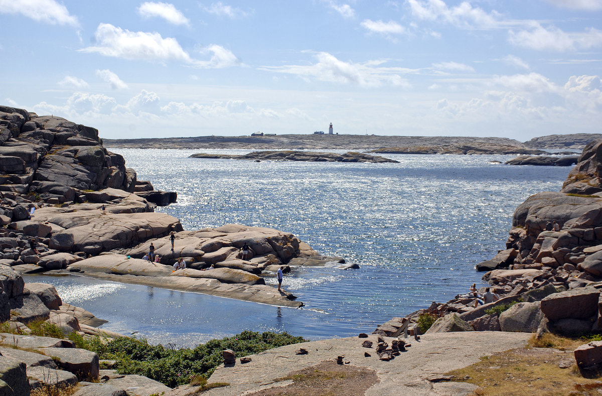 Bucht an der Insel Kleven vor Smögen in Schweden. Die Insel ist ein Teil der Bohusläner Schärenküste.
Aufnahme: 2. August 2017.