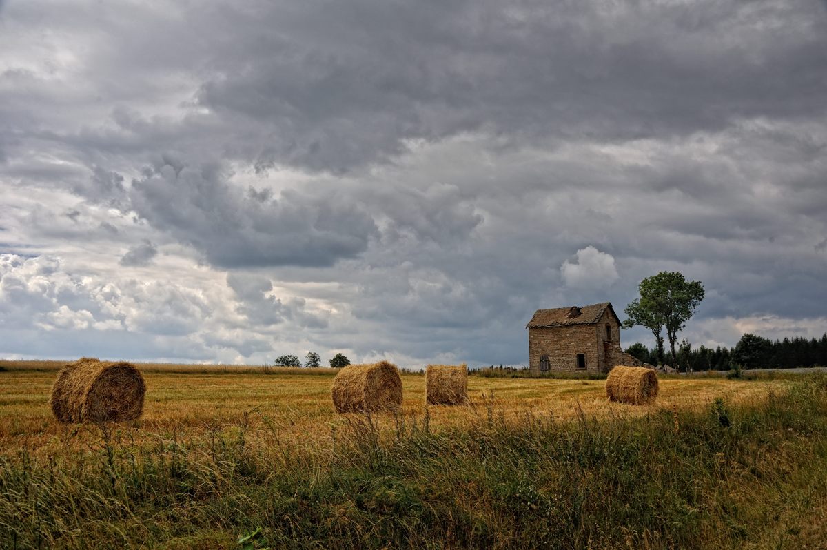 Burgundischen Landschaft.In der nähe von Dijon.27.08.2013