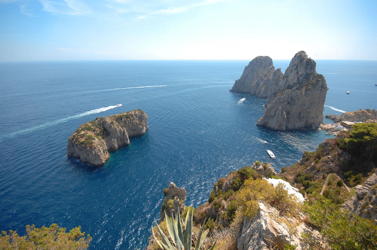 Capri - Aussicht von Giardina Augusto. Aufnahmedatum: 21. Juli 2011.