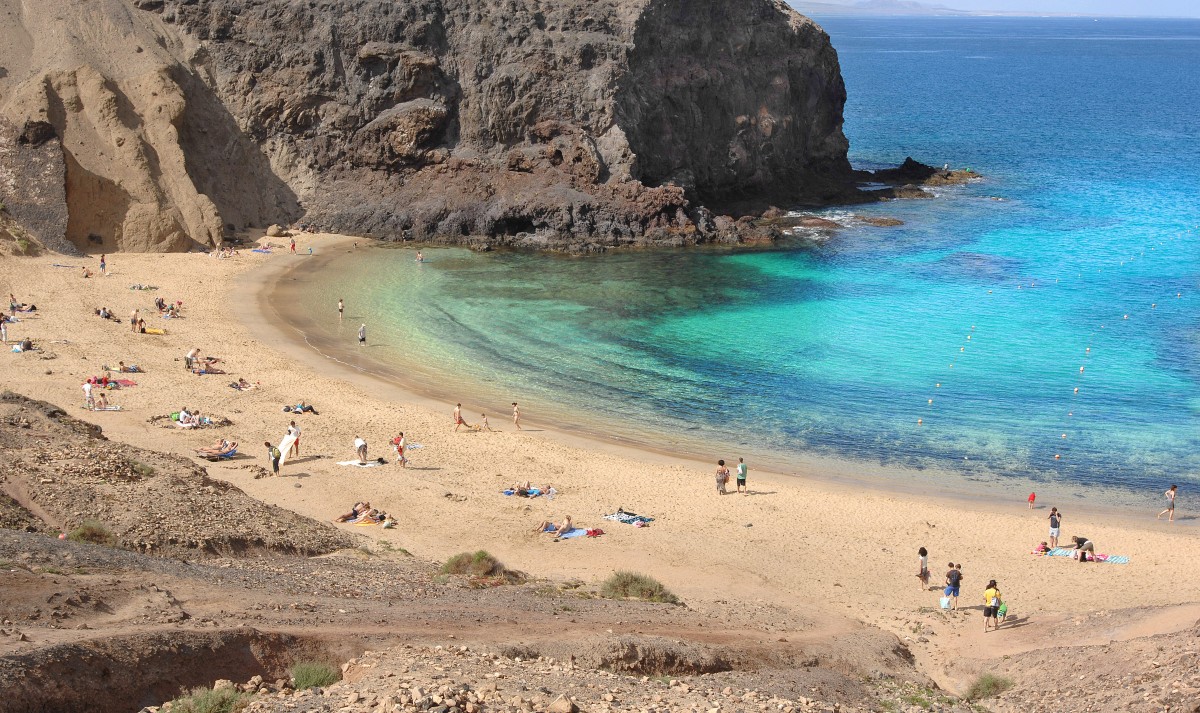 Costa de Papagayo - Lanzarote. Aufnahme: April 2011.