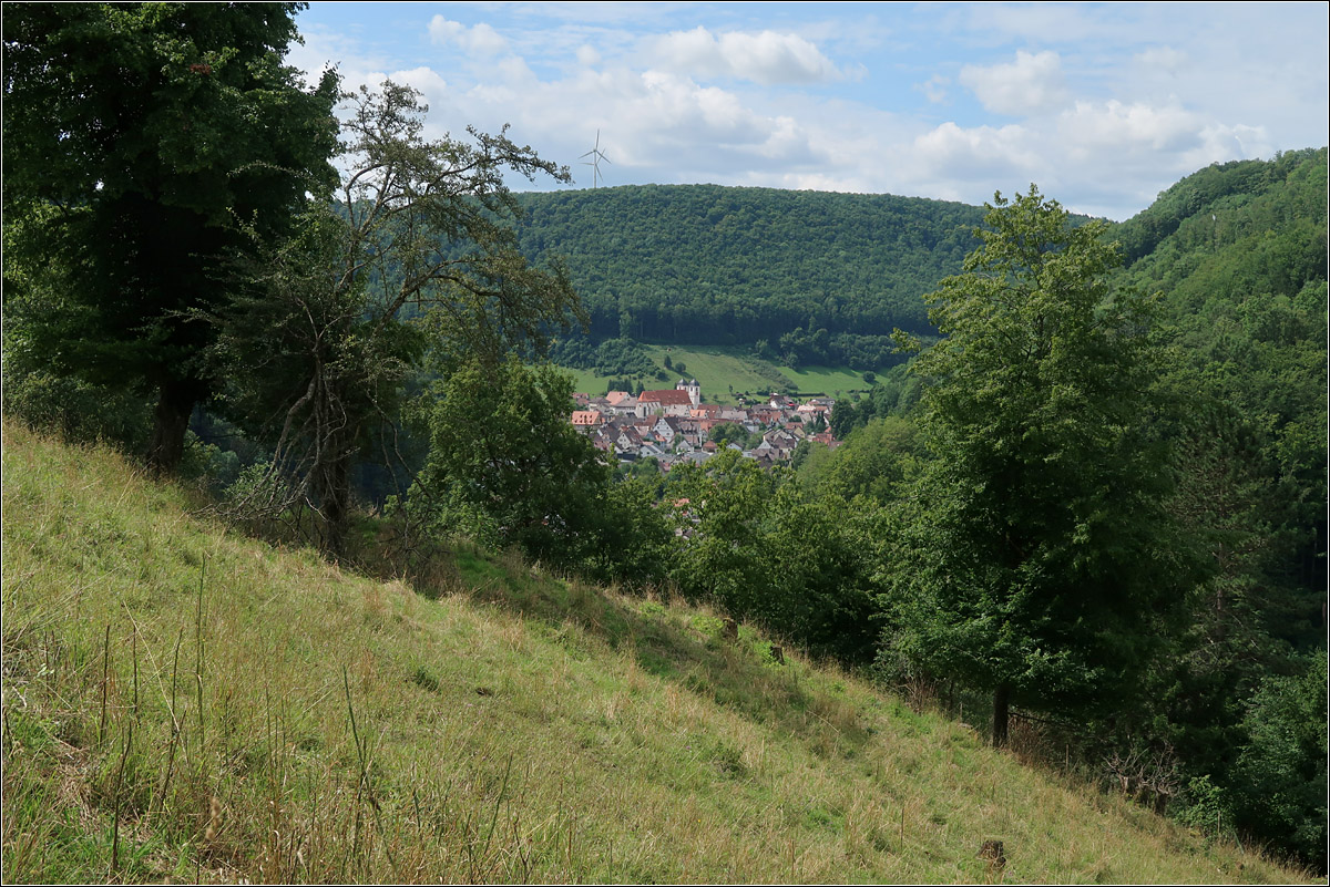 Das obere Filstal - 

In Bildmitte das kleine Städtchen Wiesensteig.

10.08.2021 (M)