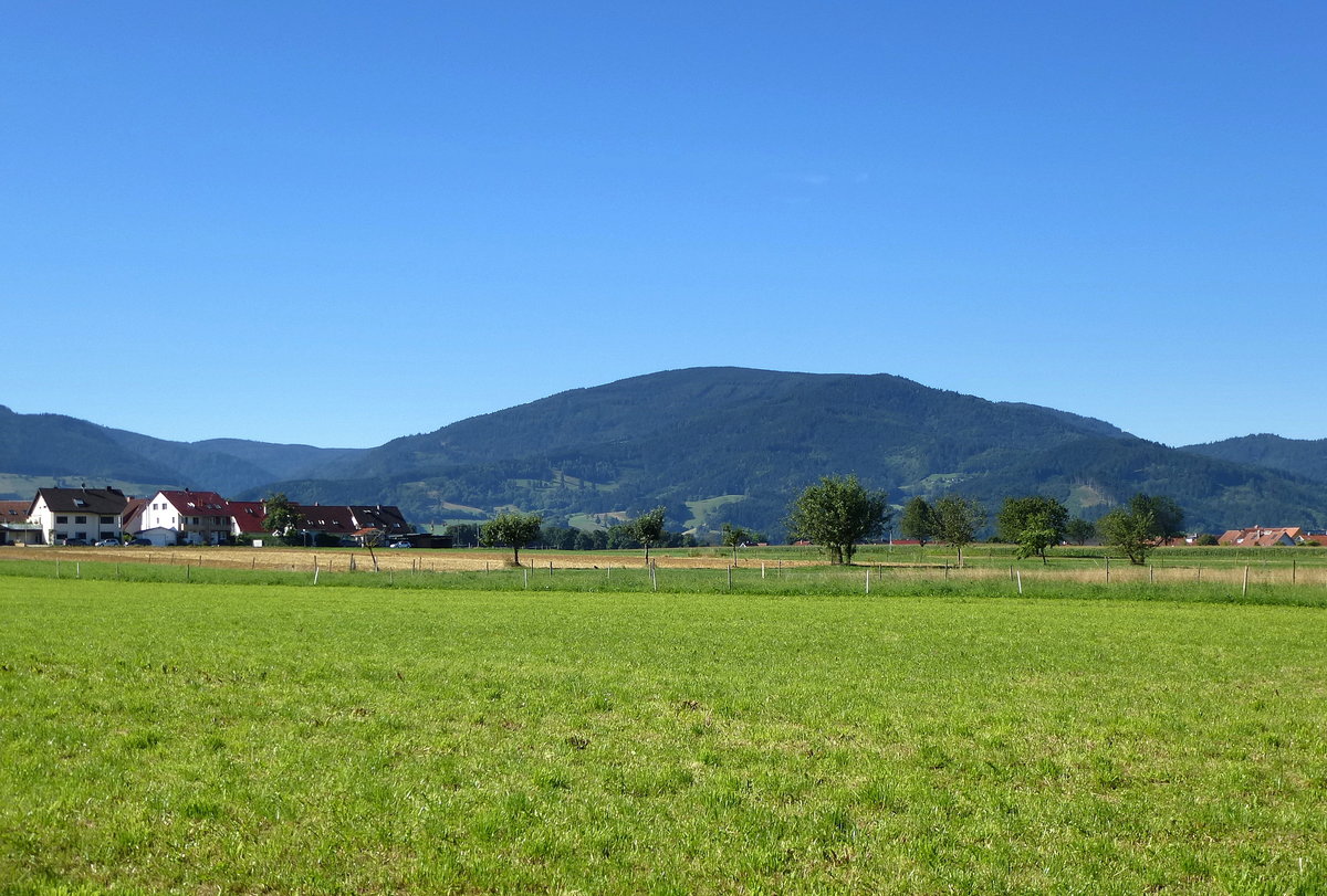 das weite Dreisamtal stlich von Freiburg, Aug.2013