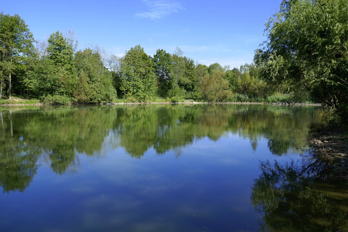 Denzlingen, außerhalb des Ortes befindet sich der Heidachsee, Sept.2022