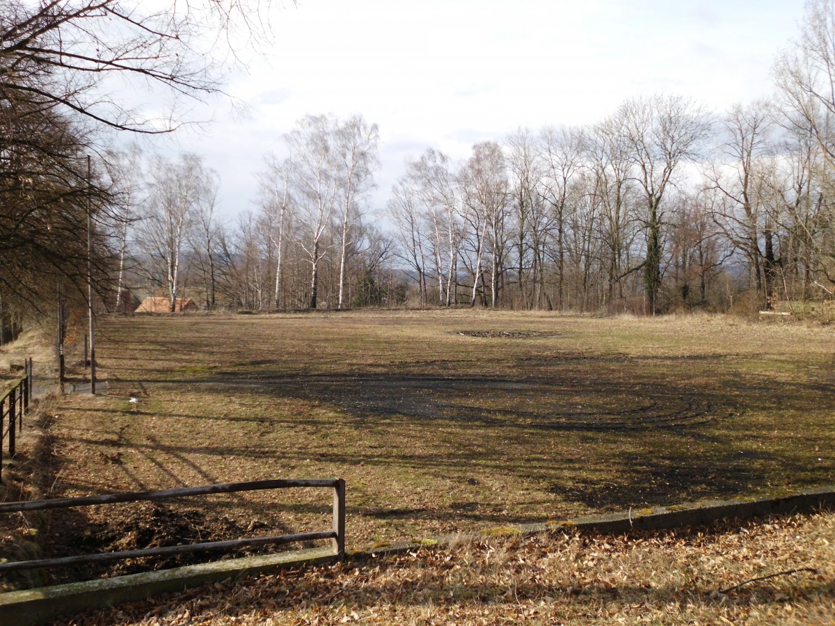 Der alte Sportplatz in Olbersdorf am 10.04.2013