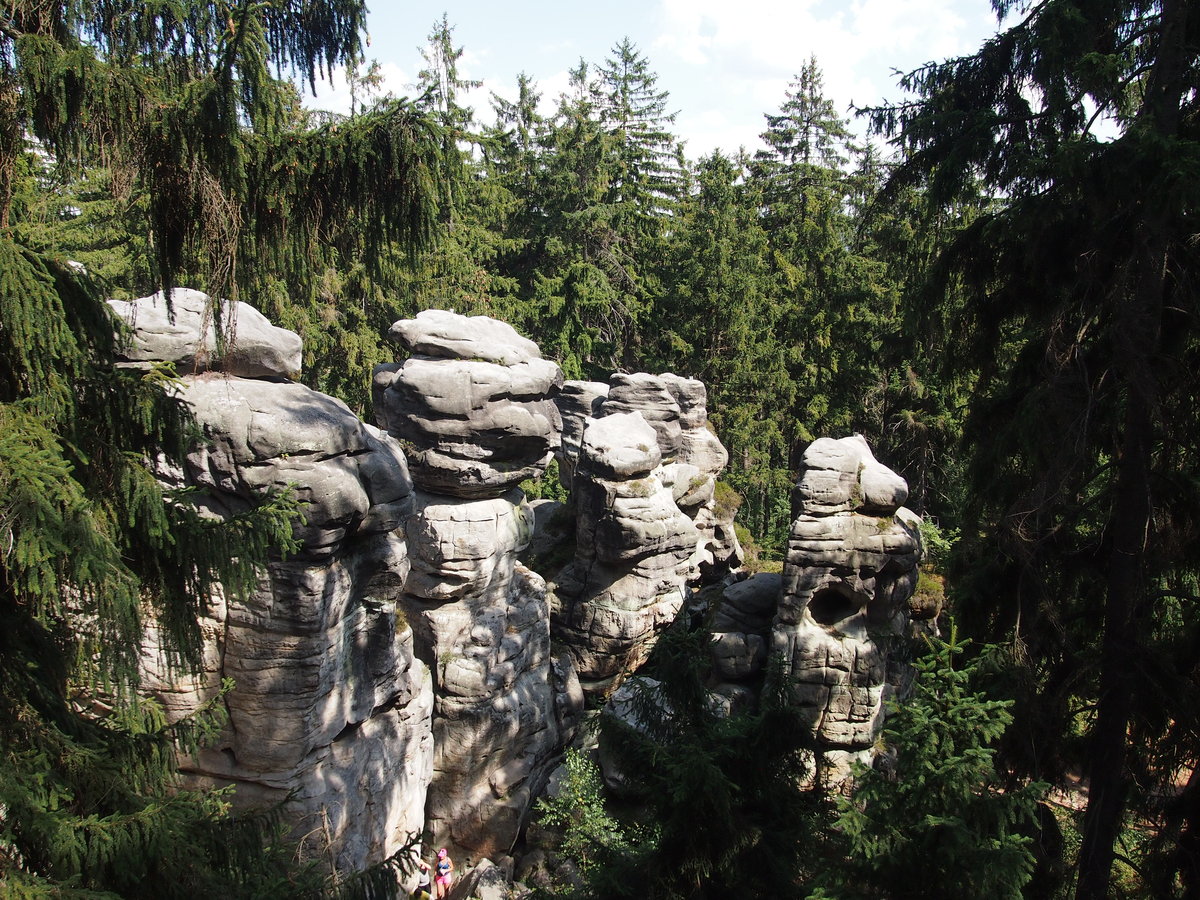 Der Ostaš (deutsch Wostasch, auch Ostasch) ist ein Tafelberg in den mittleren Sudeten in der Region Náchod in Tschechien.Die Gesamtfläche des Gebietes, das von 640 bis 700 Meter ansteigt, beträgt 29,5 Hektar. Es liegt etwa zwei Kilometer nordwestlich der Stadt Police nad Metují. 31.7.2018.