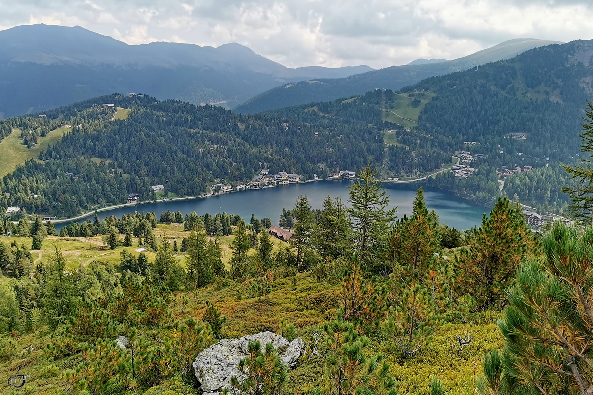 Der Turracher See, so gesehen von der Turracher Höhe. (August 2019)
