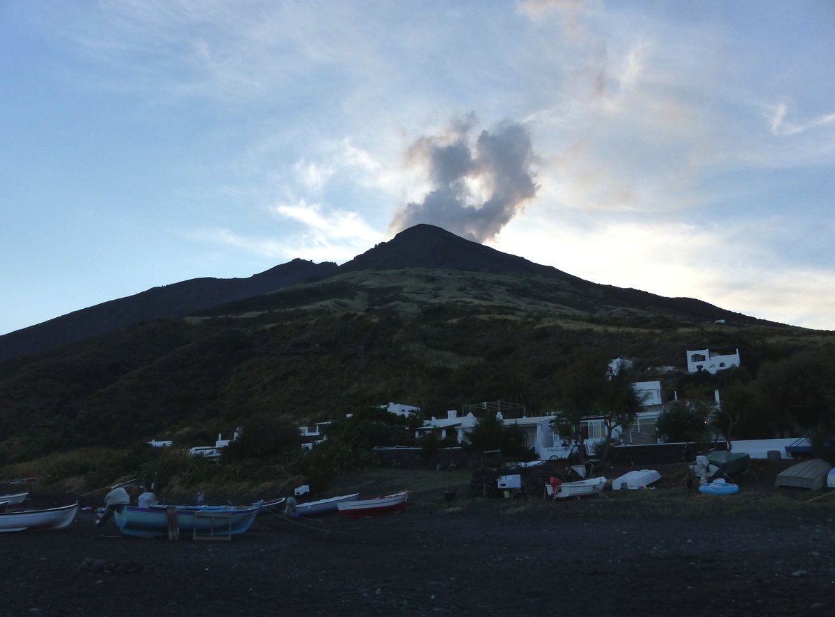 Der Vulkan Stromboli am 7.10.2016