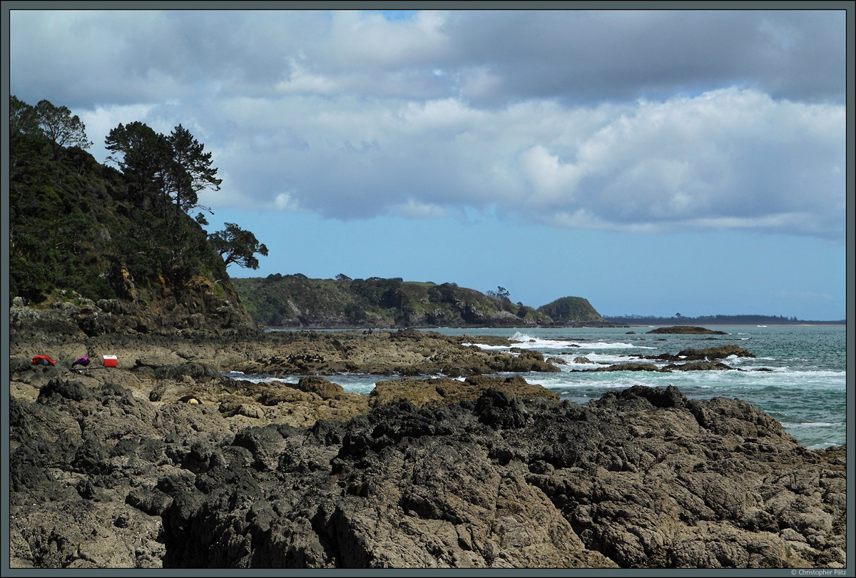 Die Cable Bay, eine kleine Bucht nahe des gleichnamigen Ortes im Norden von Neuseeland. (13.10.2016)