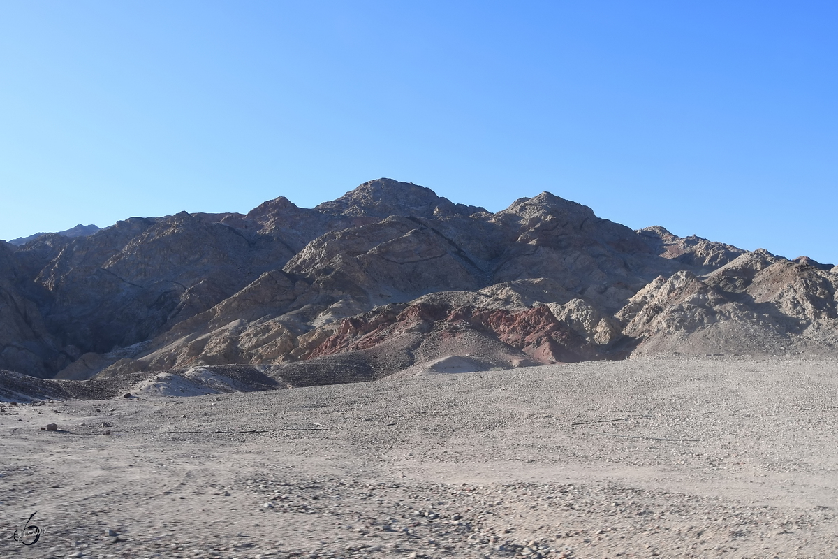 Die Canyonlandschaft auf der Sinai-Halbinsel. (Dezember 2018)