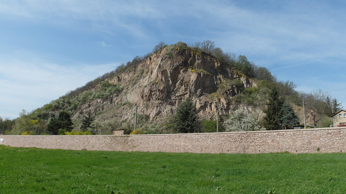 Die Deutsche Bosel bei Meißen vom Elbradweg aus gesehen; 10.04.2017
