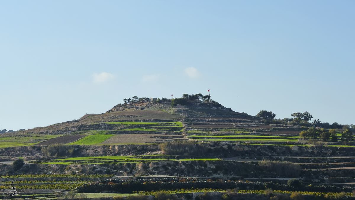 Die karge Landschaft auf Malta. (Oktober 2017)