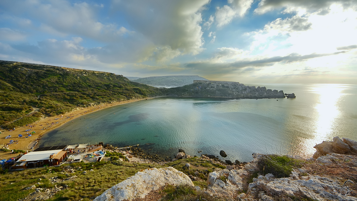 Die Küste von Malta bei Għajn Tuffieħa. (Oktober 2017)