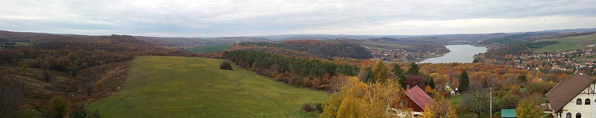 Die Landschaft bei Orfű, Südwest-Ungarn. Aufnahmedatum: 12.11.2017.