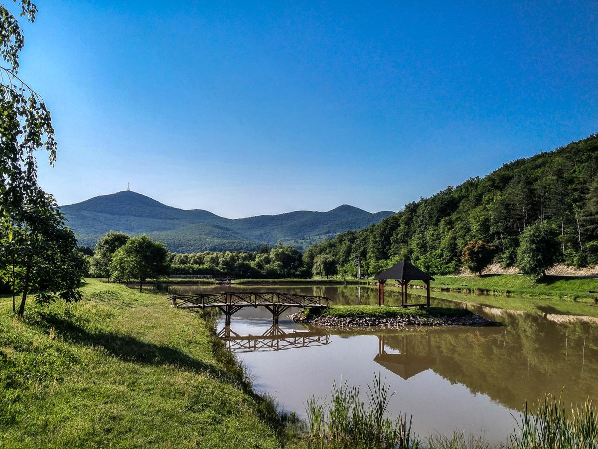 Die Lanschaft bei Rudabánya (nähe Sátoraljaújhely, nordost-Ungarn), fotografiert am 01.06.2018