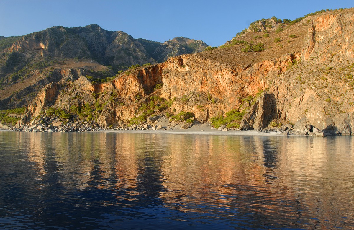 Die Südküste von Kreta zwischen Agia Roumeli und Sougia. Aufnahmedatum: 12. Oktober 2012.