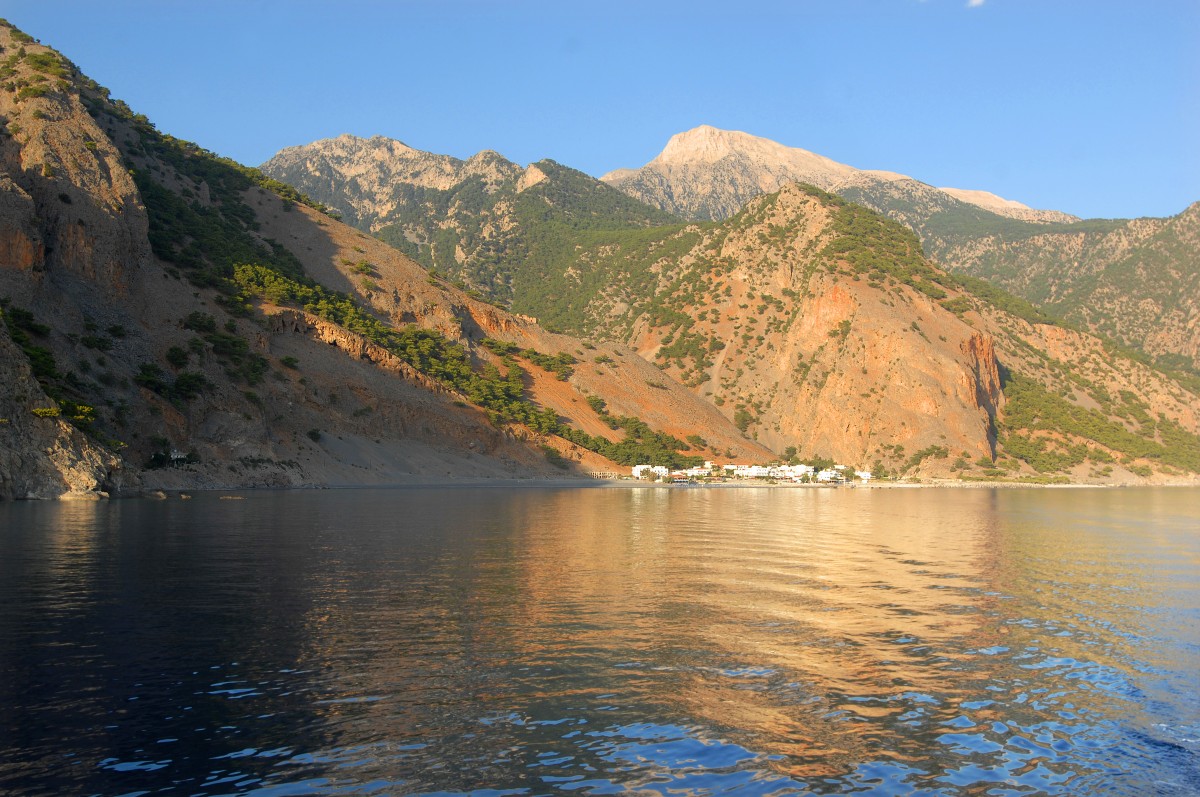 Die Südküste von Kreta zwischen Agia Roumeli und Sougia. Aufnahmedatum: 12. Oktober 2012.