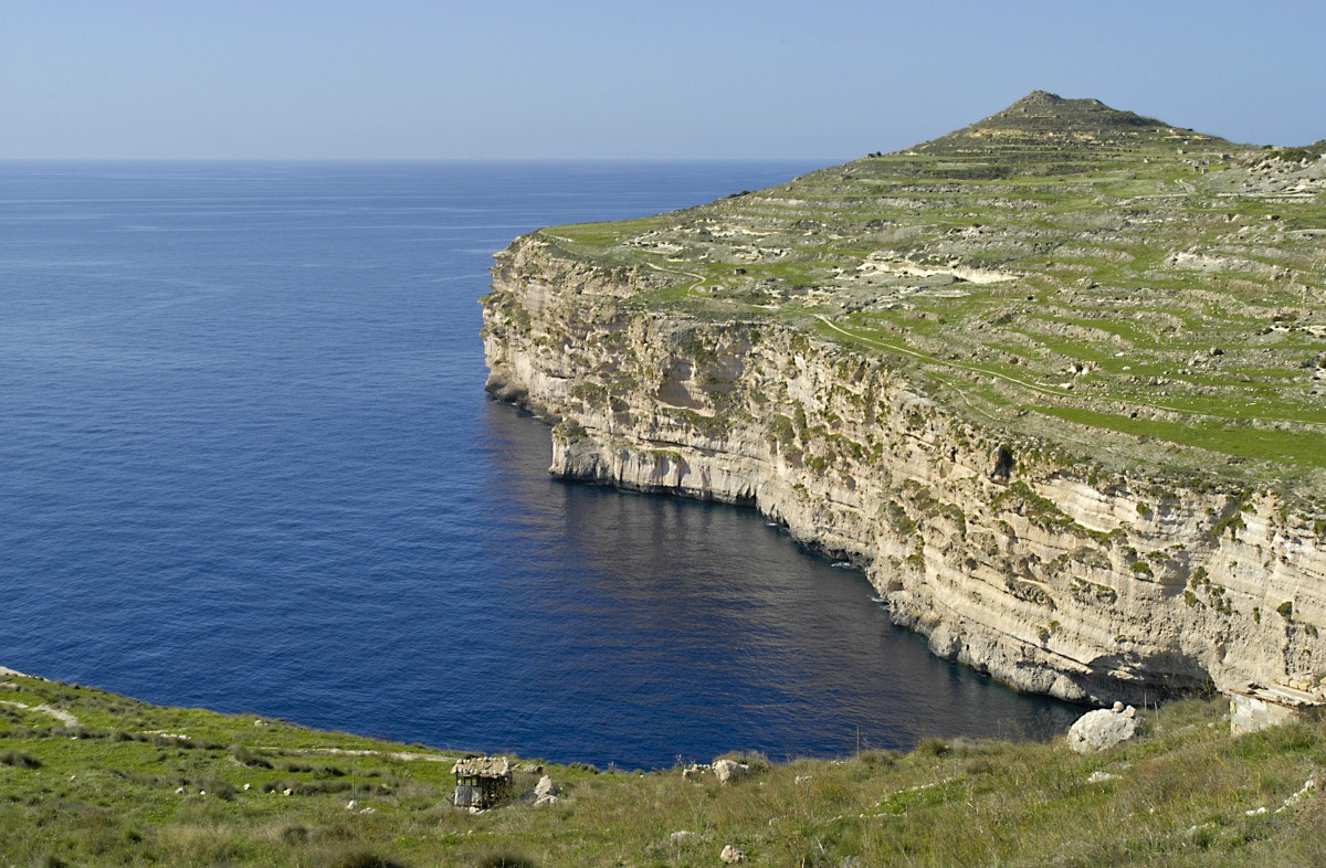 Dingli Cliffs auf der Insel Malta. Aufnahme: Oktober 2006.