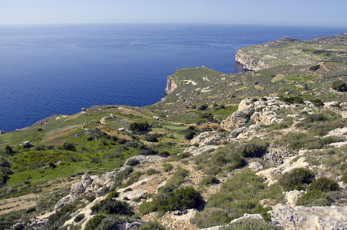 Dingli Cliffs auf der Insel Malta. Aufnahme: Oktober 2006.
