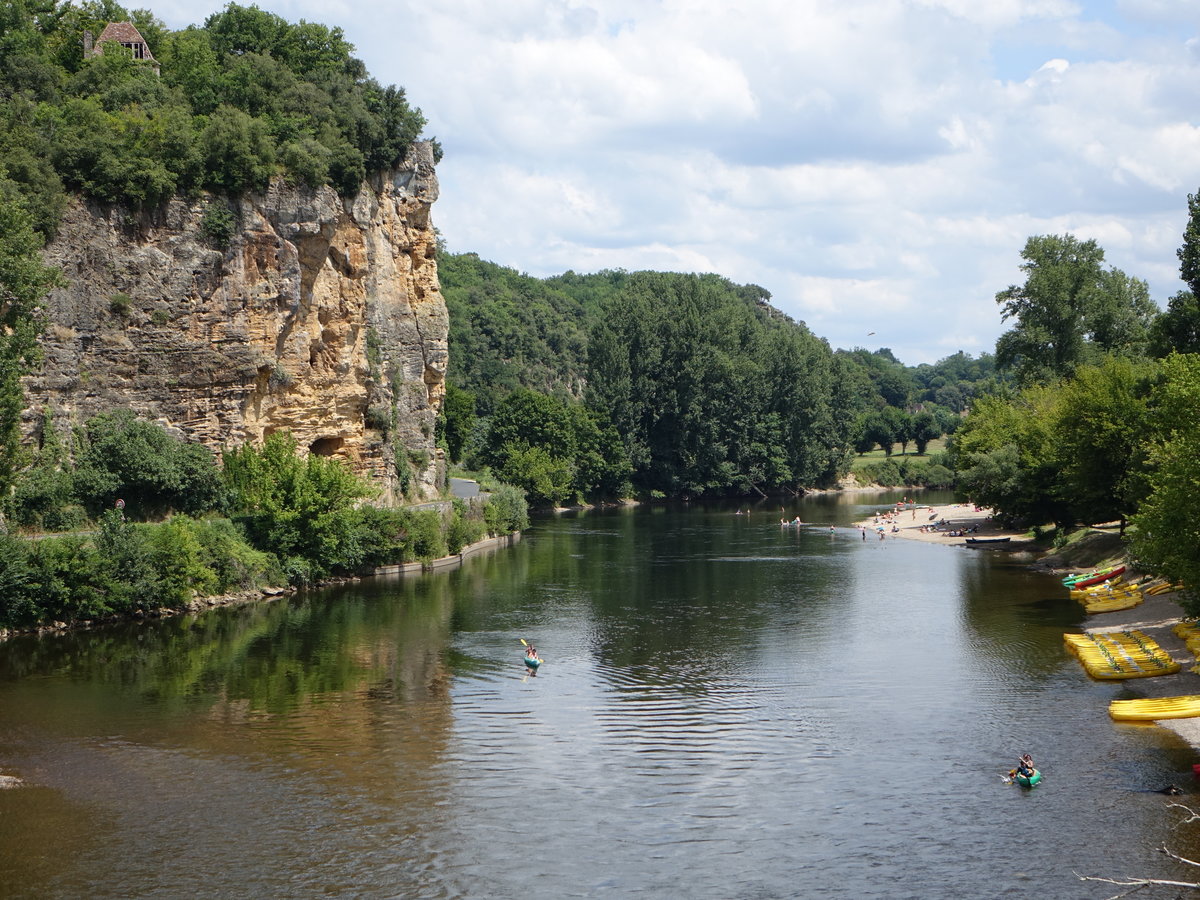 Dordogne Fluss bei Domme, Dept. Lot (22.07.2018)