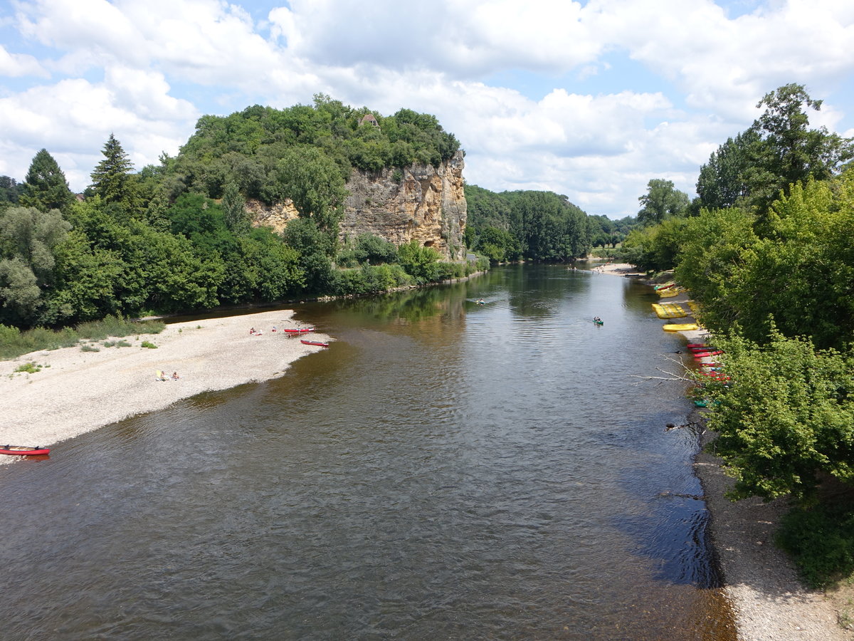 Dordogne Fluss bei Sarlat-la-Caneda, Dept. Lot (22.07.2018)