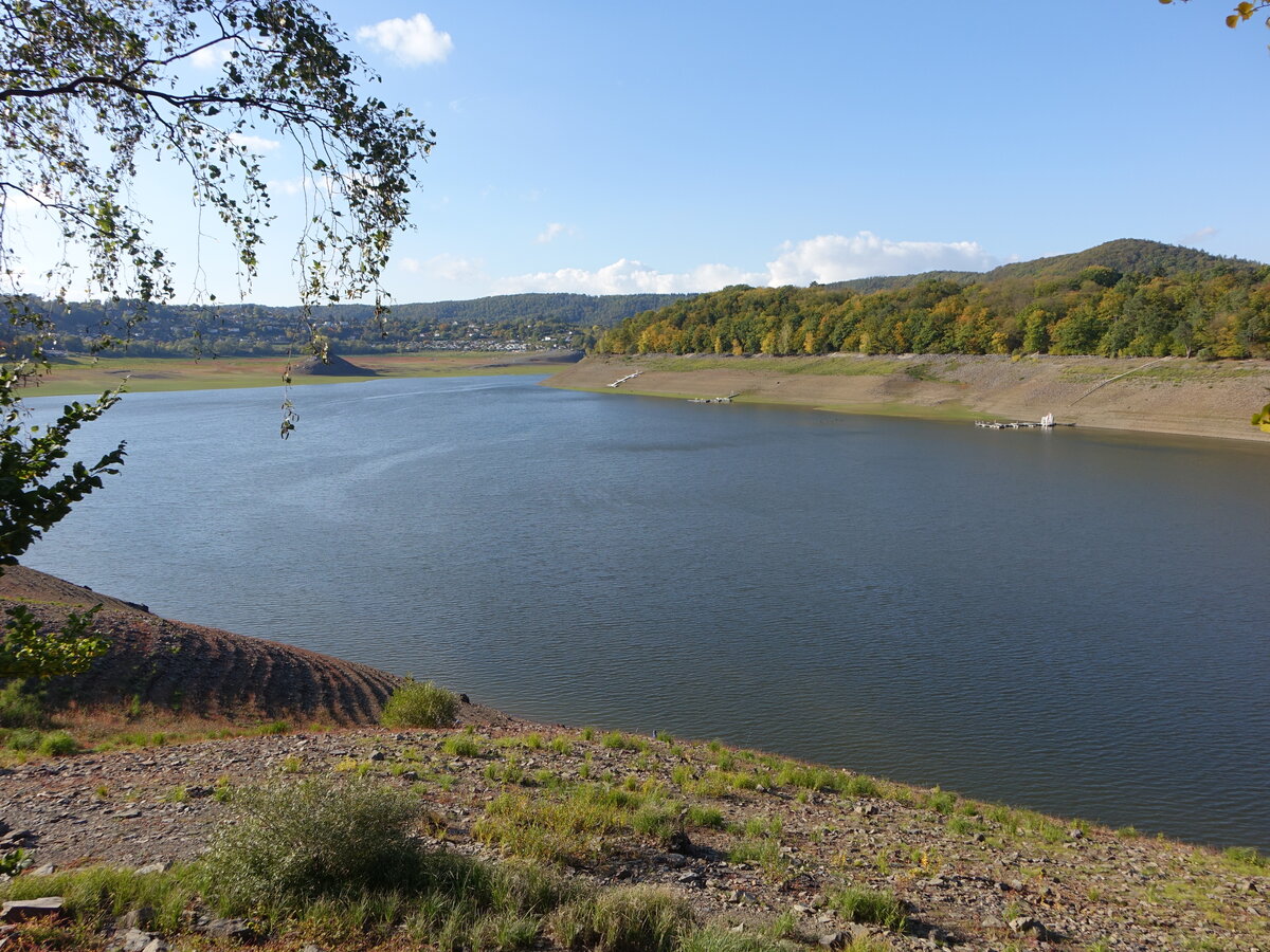 Edertalsperre bei Bringhausen, Landkreis Waldeck-Frankenberg (08.10.2022)