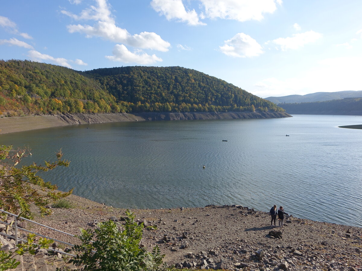 Edertalsperre bei Waldeck im Naturpark Kellerwald-Edersee (08.10.2022)