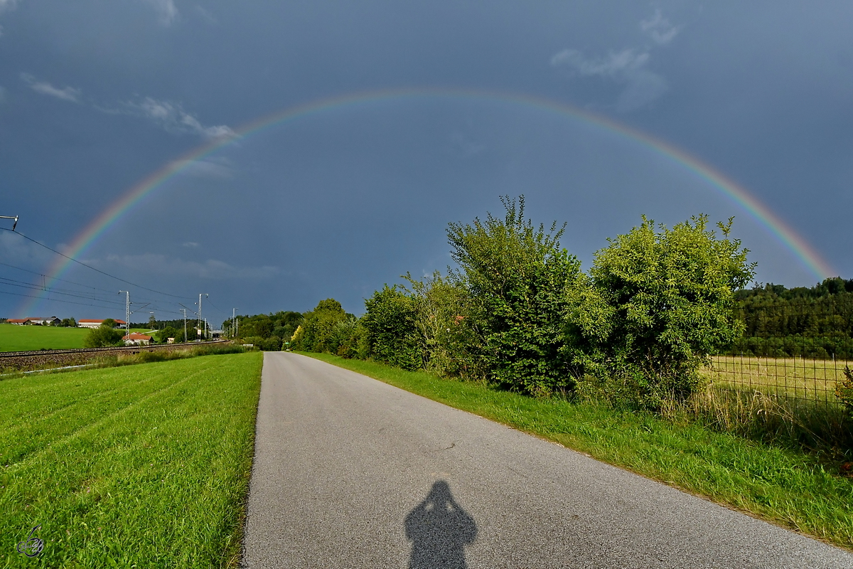Ein Regenbogen bei Fuchsreut. (August 2020)