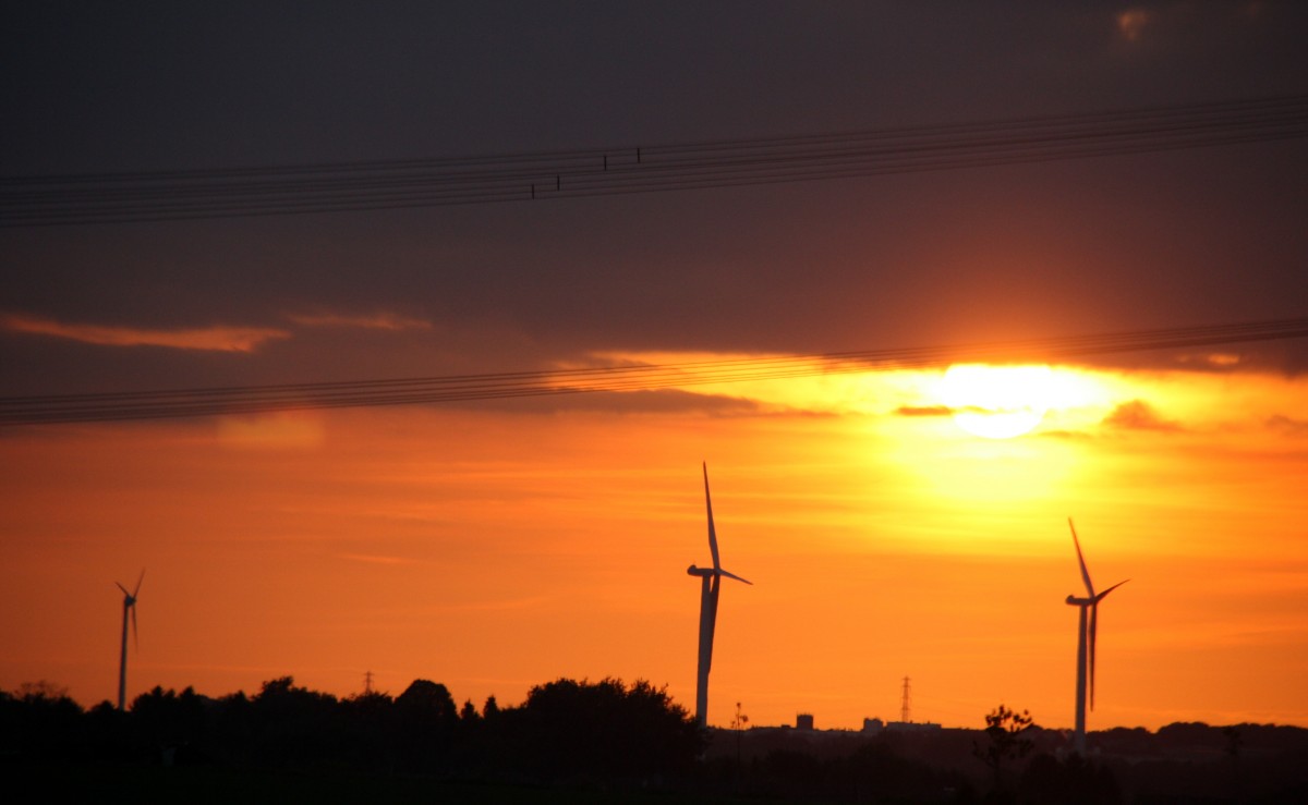 Ein schönen Sonnenuntergang in Kohlscheid-Bank am Abend vom 15.5.2014.