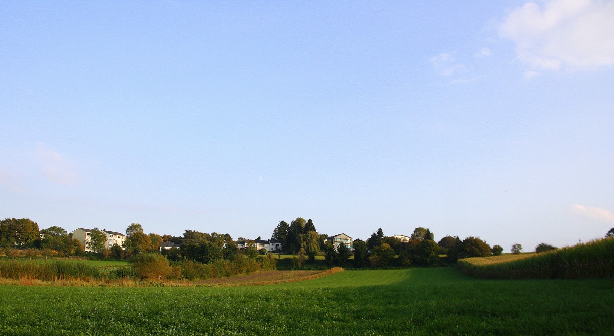 Eine Schöne Landschaft am Gemmenicher-Weg in Aachen am Abend vom 3.10.2014.