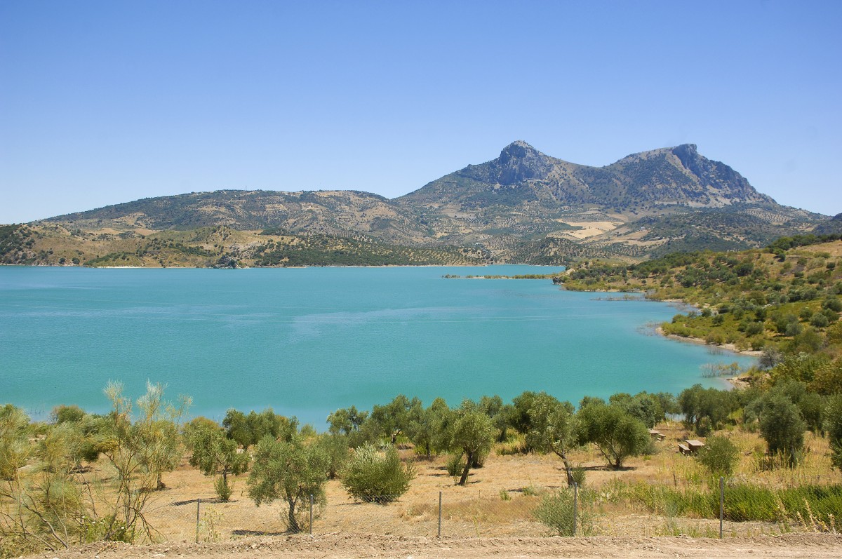 Embalse de Zahara-el Gastor. Aufnahmedatum: 18. Juli 2014.