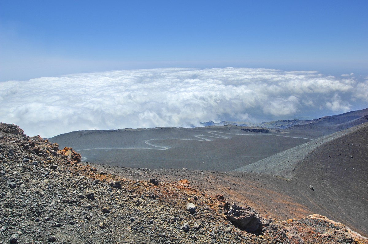 Etna, Sizilien. Aufnahmedatum: 29. Juni 2013. 