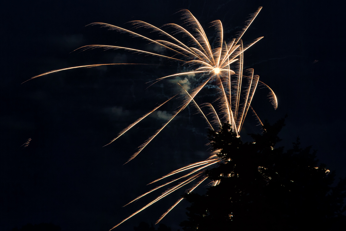Feuerwerk der Stadt Torgelow zum Abschluss der Festtage. - 20.06.2015