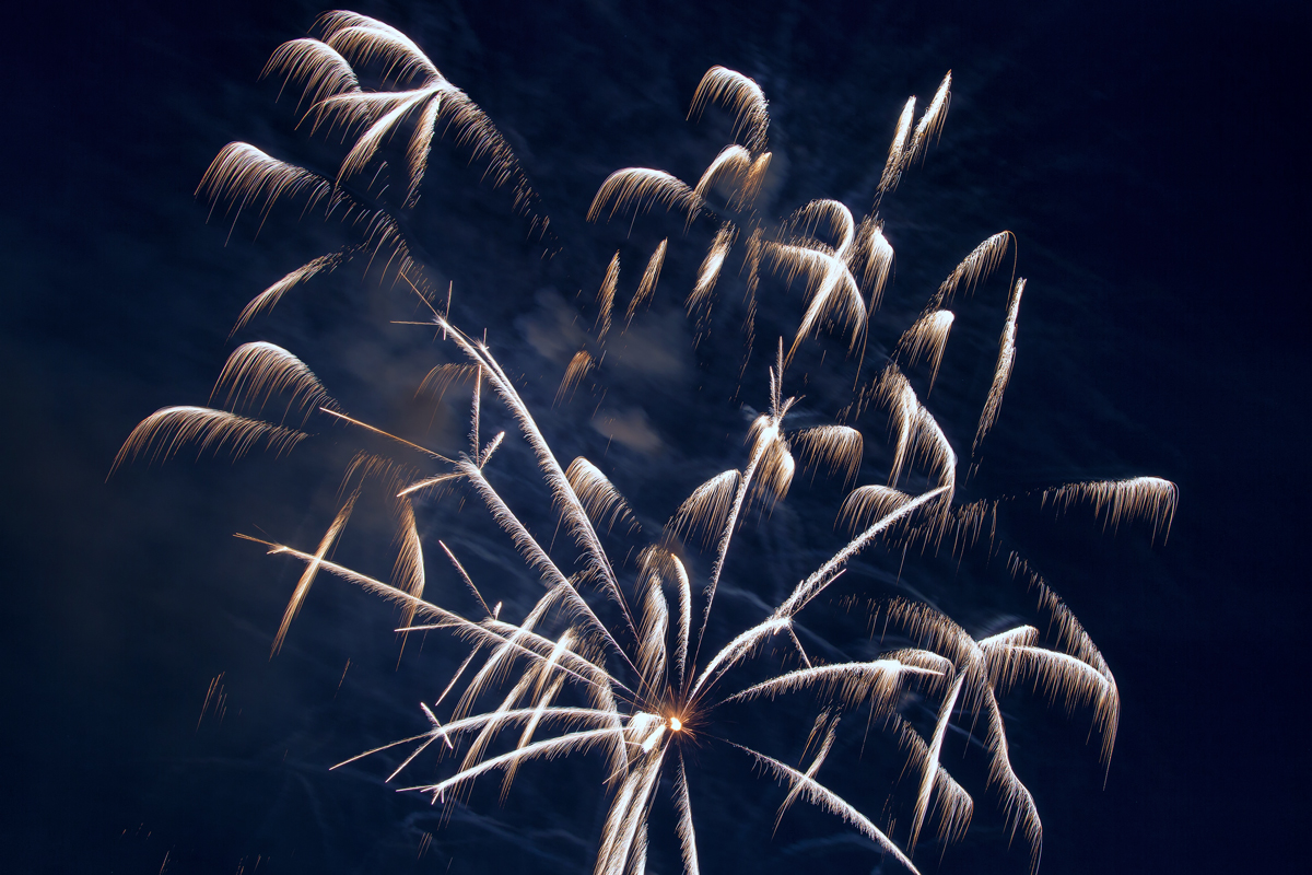 Feuerwerk zu Hafenfest in Sassnitz. - 09.07.2017
