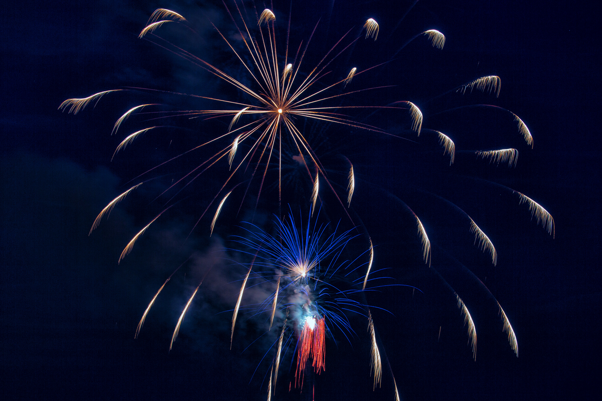 Feuerwerk zu Hafenfest in Sassnitz. - 09.07.2017
