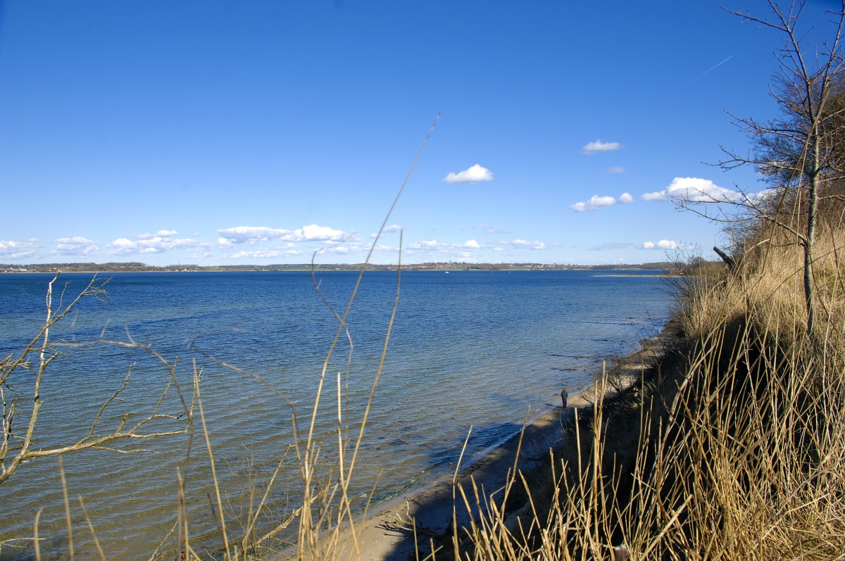 Flensburger Förde. Aufnahmedatum: 4. April 2015.