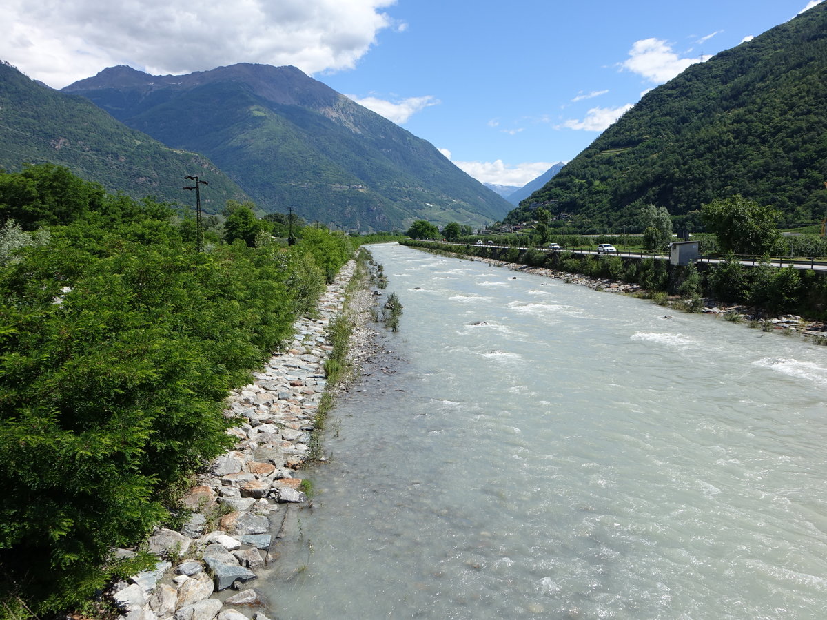 Fluss Adda bei Tirano, Lombardei (22.06.2019)