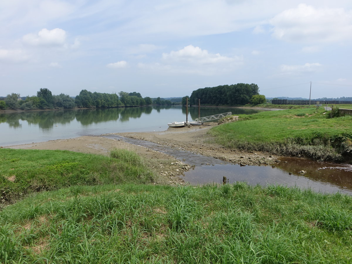 Fluss Le Gave bei Hastingues, Dept. Landes (27.07.2018)