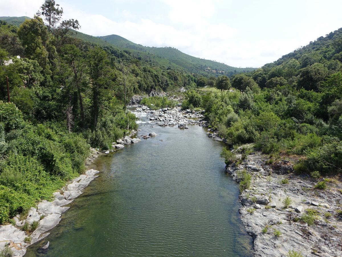 Fluss Le Golo bei Barchetta, Département Haute-Corse (21.06.2019)