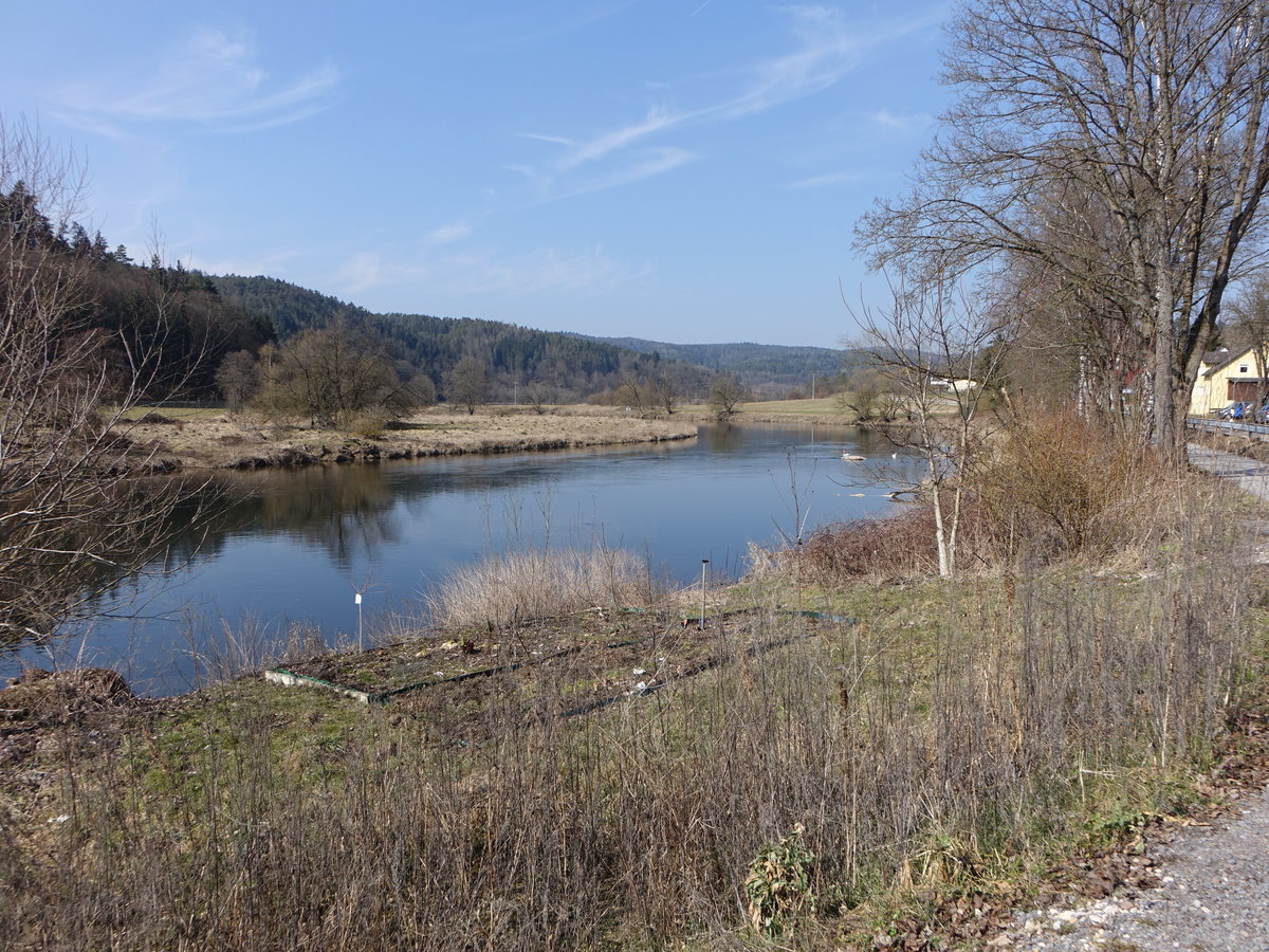 Fluss Regen bei Heilinghausen in der Oberpfalz (25.03.2018)