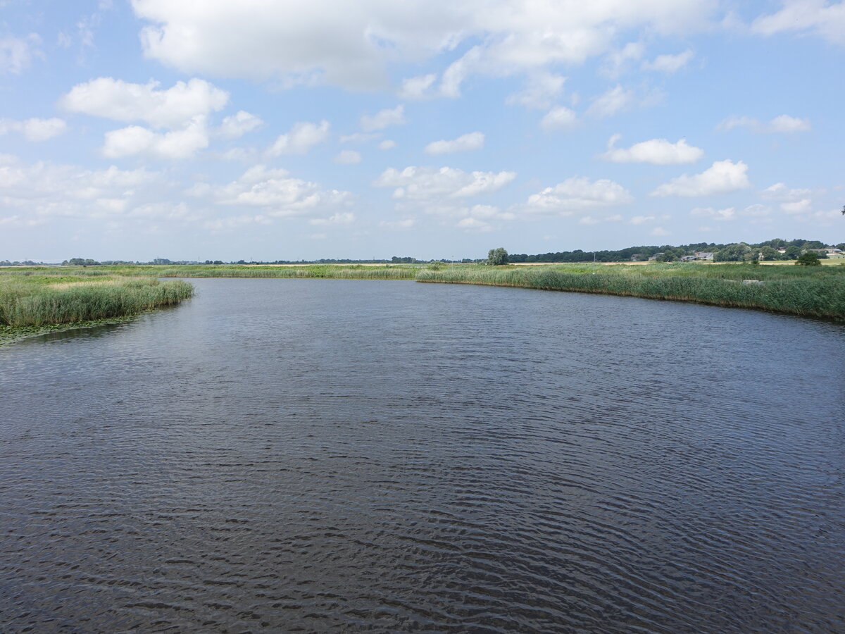 Fluss Treene bei Friedrichstadt, Nordfriesland (24.07.2021)